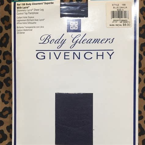 Vintage Givenchy Body Gleamers 157 Blue Dahlia Sz. A Sheer 